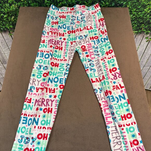 Children's Place Girls Christmas Words Cotton Pajamas (SKU:132G) - Picture 3 of 6